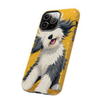 Sheepdog Hair Flip Phone Case Funny Dog Lover Gift