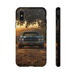 70 Chevelle SS Phone Case, Blue Muscle Car Golden Hour Dirt Road Cover