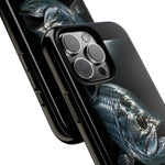 Tarpon Fishing Phone Case, Saltwater Portrait Black Cover, Gift