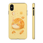 Orange Tabby Loaf Kawaii Chibi Pet Cat Art Tough Phone Case