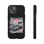R34 Skyline GT-R Sakura Mountain JDM Tough Phone Case Gift