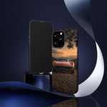 1969 C3 Corvette Phone Case, Orange Dirt Trail Dusk Cover, Gift