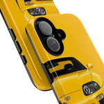 Yellow Supra Phone Case, MK4 90s JDM Legend Tough Protective Cover for Men