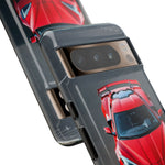 Red C8 Z06 Track Wing Tough Phone Case Cover Gift Art