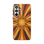 Gold Starburst 70s Retro Art Tough Phone Case