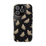 Vintage Ghost Pattern phone case | Halloween spooky stars design