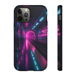 Neon Future Subway Station Tough Phone Case Cover Gift Art