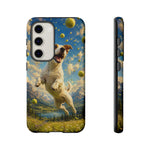 Happy Jack Russell Jumping with Tennis Balls Phone Case | Dog Lover