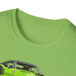 1971 Cuda 440 Muscle Car T-Shirt | Classic Barracuda Trio Illustration