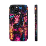 Neon Roller Skates Tough Case | Retro 80s Skate Night Phone Cover