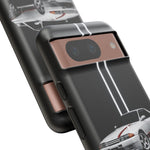 R32 Skyline Phone Case, White 91 JDM Sports Car Stripe Studio Cover
