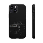 Black Classic C10 Truck Phone Case | Vintage Pickup Reflection, Minimal Auto Design