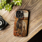German Wirehaired Pointer Autumn Art Tough Phone Case