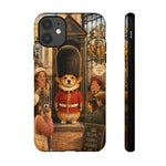 Corgi Royal Guard phone case | Cute British corgi soldier illustration