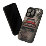 F100 Phone Case, Red White Classic Truck Foggy Road Cover, Gift