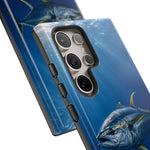 Yellowfin Tuna Phone Case, Deep Blue Water Tough Cover, Gift