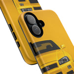 Yellow Skyline Phone Case, R34 GTR 90s JDM Legend Tough Cover for Men Gift