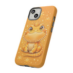 Bearded Dragon Kawaii Crown Art Tough Phone Case