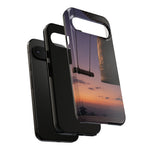 Temple Bell Sunset Phone Case Japan Zen Tough Case