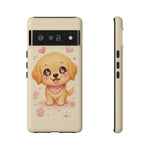 Golden Retriever Heart Eyes Kawaii Pet Dog Art Tough Phone Case