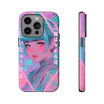Neon Cyber Geisha phone case | Tough Case
