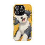 Sheepdog Hair Flip Phone Case Funny Dog Lover Gift