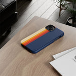 Retro Rainbow Stripe Phone Case | Tough Phone Case