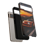 Supra MK4 Orange Touge Night JDM Speed Art Tough Phone Case