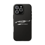 White C8 Z06 Phone Case for Chevy Fans, Tough Protective Cover