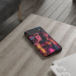 Neon Roller Skates Tough Case | Retro 80s Skate Night Phone Cover