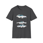 1962 Thunderbird Car Trio Illustration T-Shirt | Classic Auto Tee