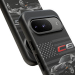 Black C6 Phone Case American Sports Car Tough Cover Gift
