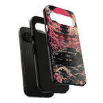 Black 300ZX Phone Case, Cherry Blossom Torii Art Tough Cover