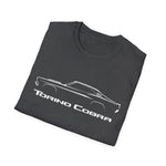 1970 Torino Cobra Outline Silhouette Muscle T-Shirt Line Art Silhouette Emblem Car Fan Gift