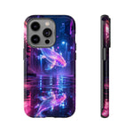 Neon Koi Reflection Vaporwave phone case | Tough Cover