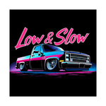 1985 Chevy C10 Squarebody Low & Slow Retro Poster