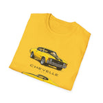 Yellow 1972 Chevelle Muscle Car T-Shirt | Classic Auto Trio Illustration