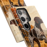 German Shorthaired Pointer Pointing Art Tough Phone Case