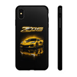 Z06 Corvette Phone Case, Yellow Neon Chrome Studio Cover