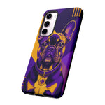 French Bulldog Pop-Art Portrait Tough Phone Case - Purple Gold