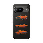 1970 Challenger Phone Case Orange, Three-View Vector Tough Cover