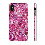 Pink Heart Gem Pattern phone case | Tough Case
