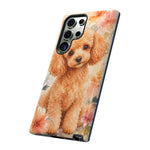 Miniature Poodle Whimsical Watercolor Art Tough Phone Case