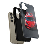 Red C8 Z06 Track Wing Tough Phone Case Cover Gift Art