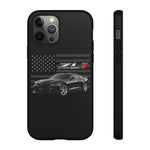 Black ZL1 Camaro Phone Case Muscle Car Tough Cover Gift Art