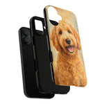 Goldendoodle Fluffy Curls Portrait Art Tough Phone Case