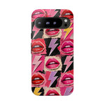 Pop Art Lips and Lightning Bolt Phone Case
