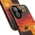 Western Sunset Cowboy Phone Case | Rugged Protective Cover
