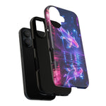 Neon Koi Reflection Vaporwave phone case | Tough Cover