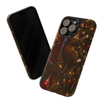 Tabby Cat on Christmas Tree phone case | Tough Case